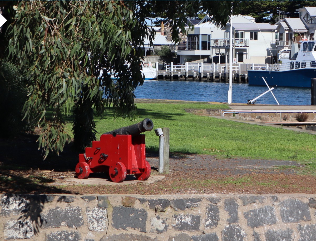 old cannon in port fairy